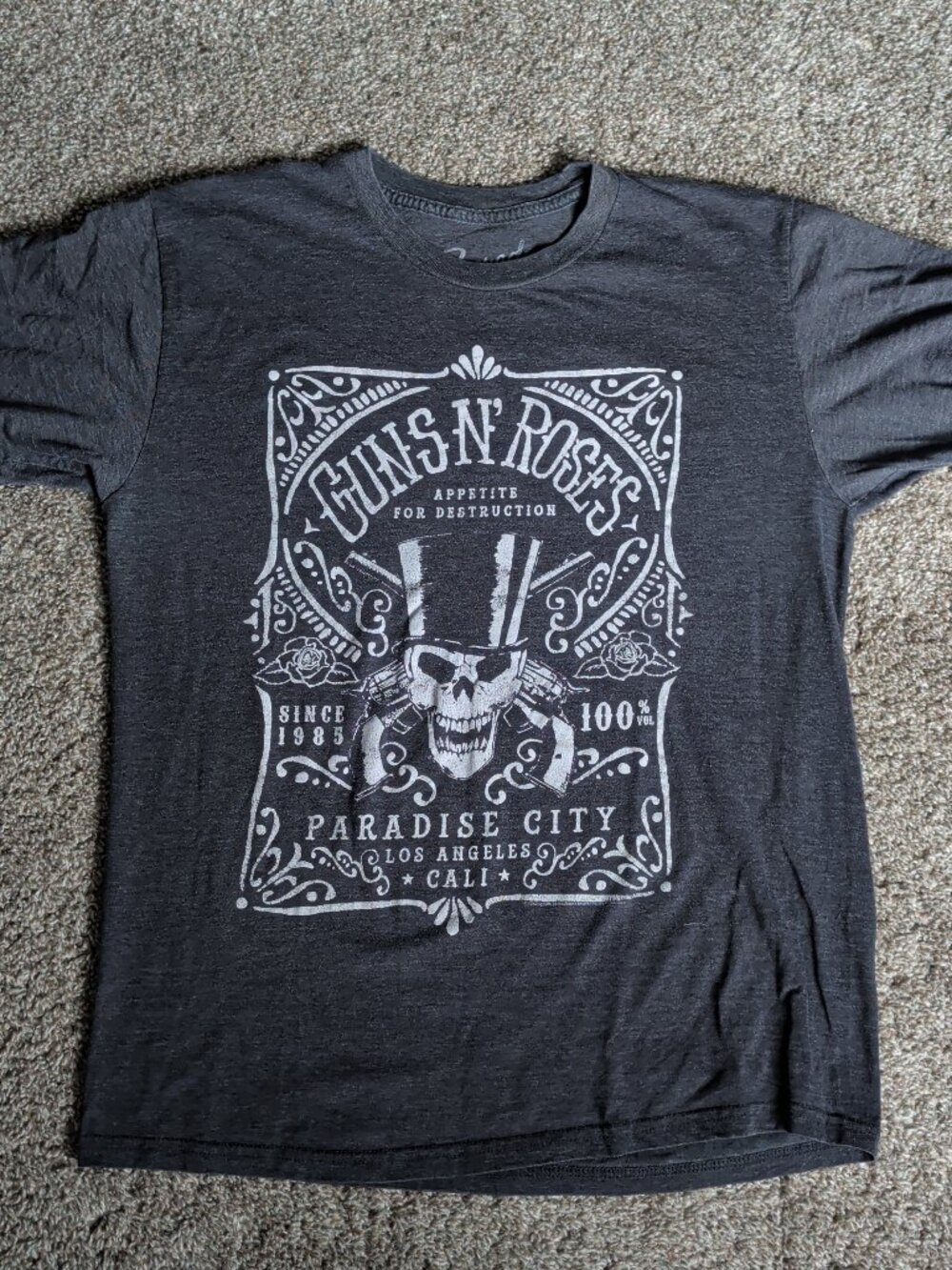 Bravado Guns n' Roses Appetite for Destruction Size Medium Black Short Sleeve